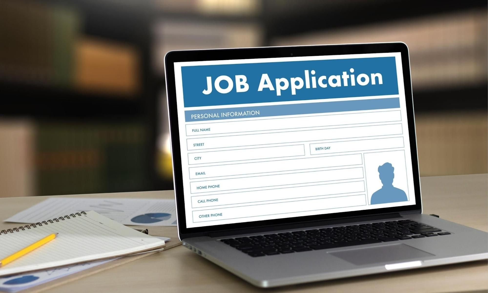 Job-application-form-on-laptop-screen