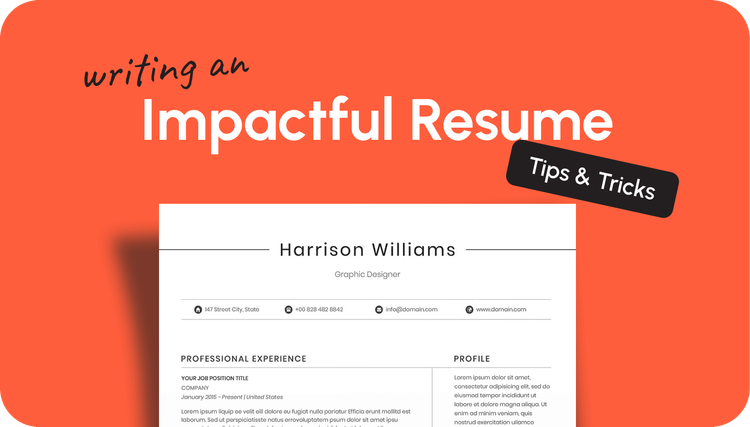 Blog cover for guide on writing an impactful resume with tips and tricks.